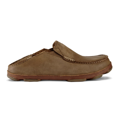 Moloa Men's Leather Slide-On Shoe in Ray and Toffee