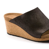 Namica Washed Antique Black Suede Wedge CLOSEOUTS