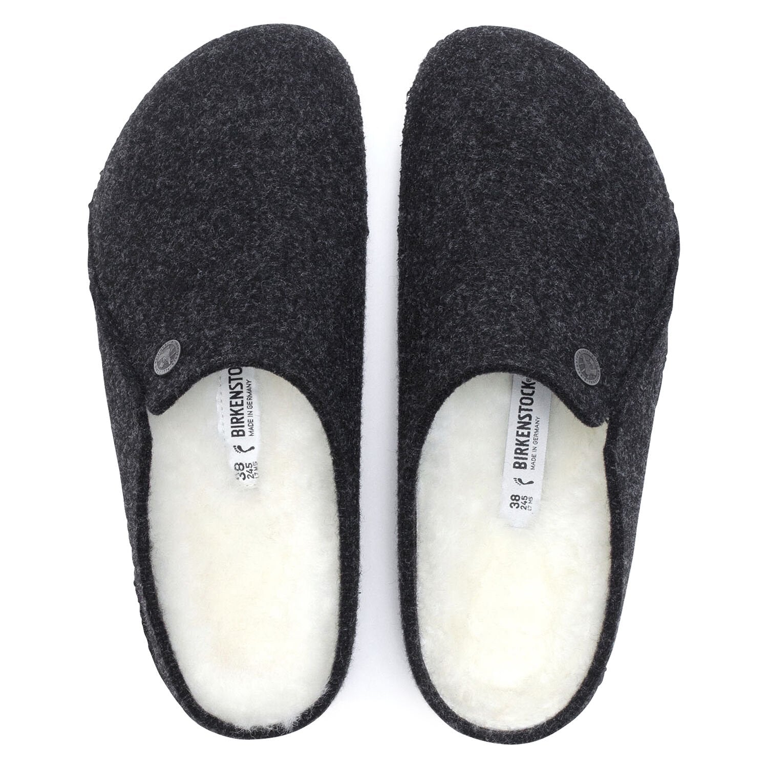 Zermatt Shearling Mule Slipper in Anthracite