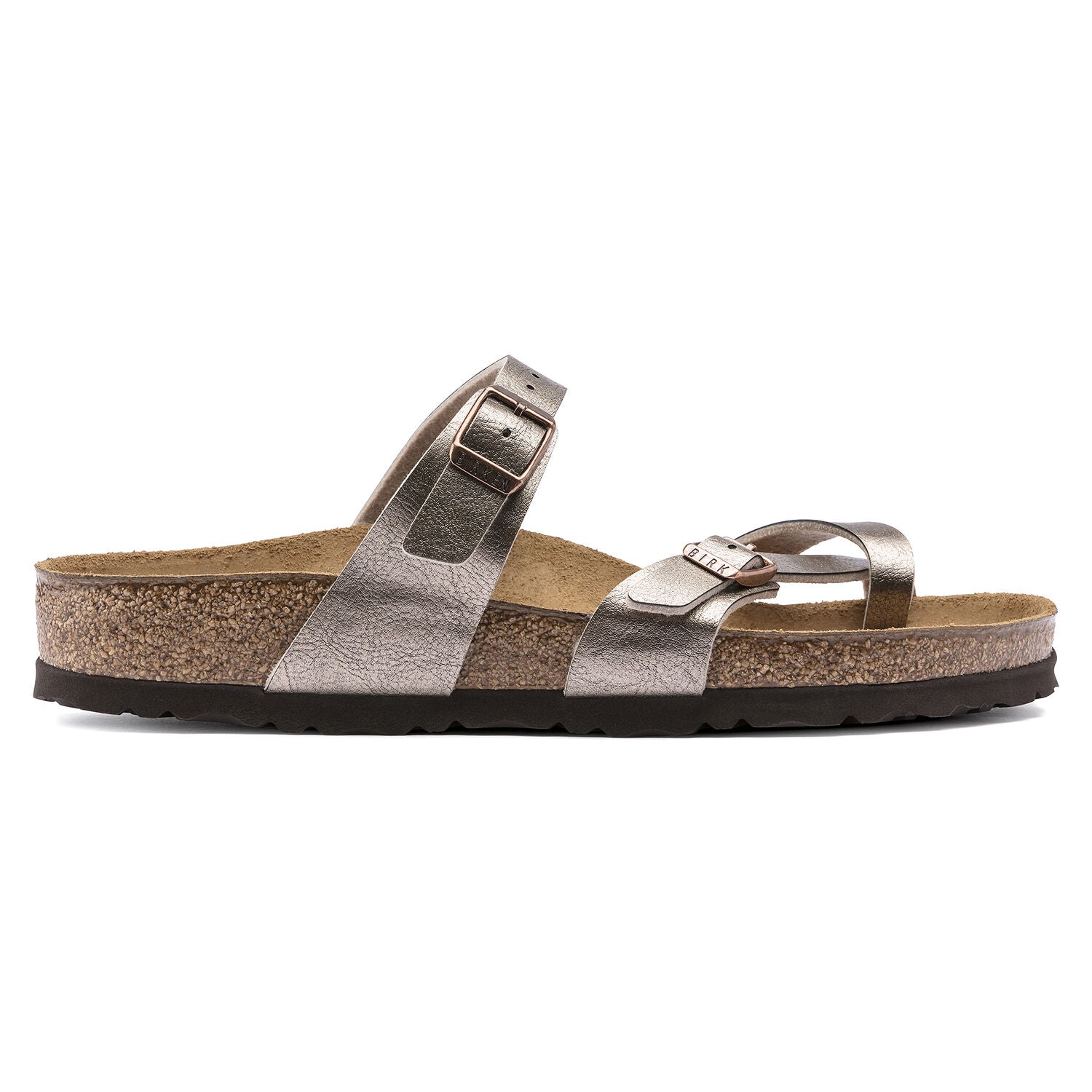 Mayari Birko-Flor Strappy Sandal in Taupe