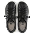 Bend Leather Panel Sneaker in Black