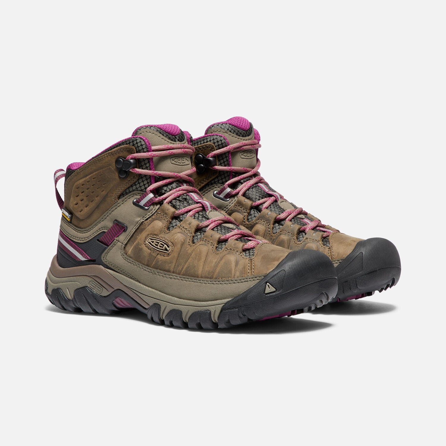 Women's Targhee III Waterproof Mid Hiker in Weiss/Boysenberry