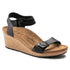 Soley Wedge Sandal in Black