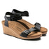 Soley Wedge Sandal in Black