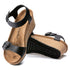 Soley Wedge Sandal in Black