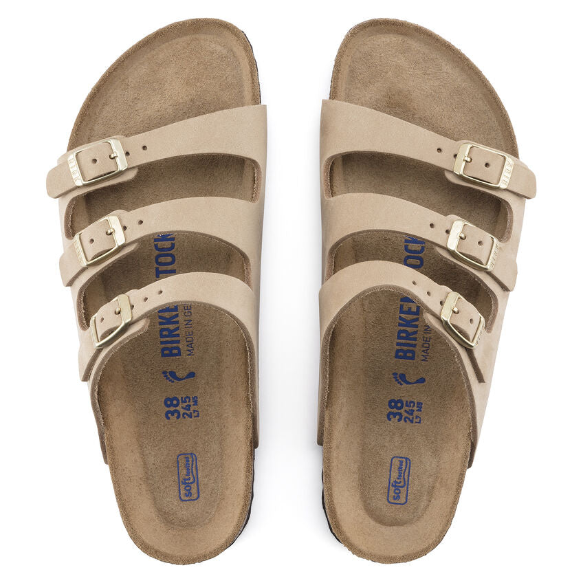 Florida Soft Foot Bed Sandal in Sandcastle