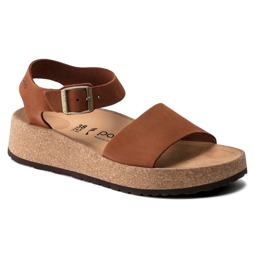 Glenda Pecan Nubuck Sandal CLOSEOUTS