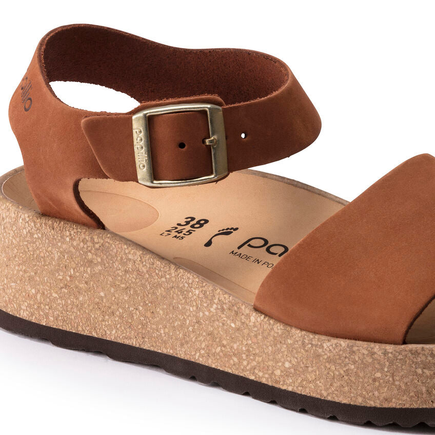 Glenda Pecan Nubuck Sandal CLOSEOUTS