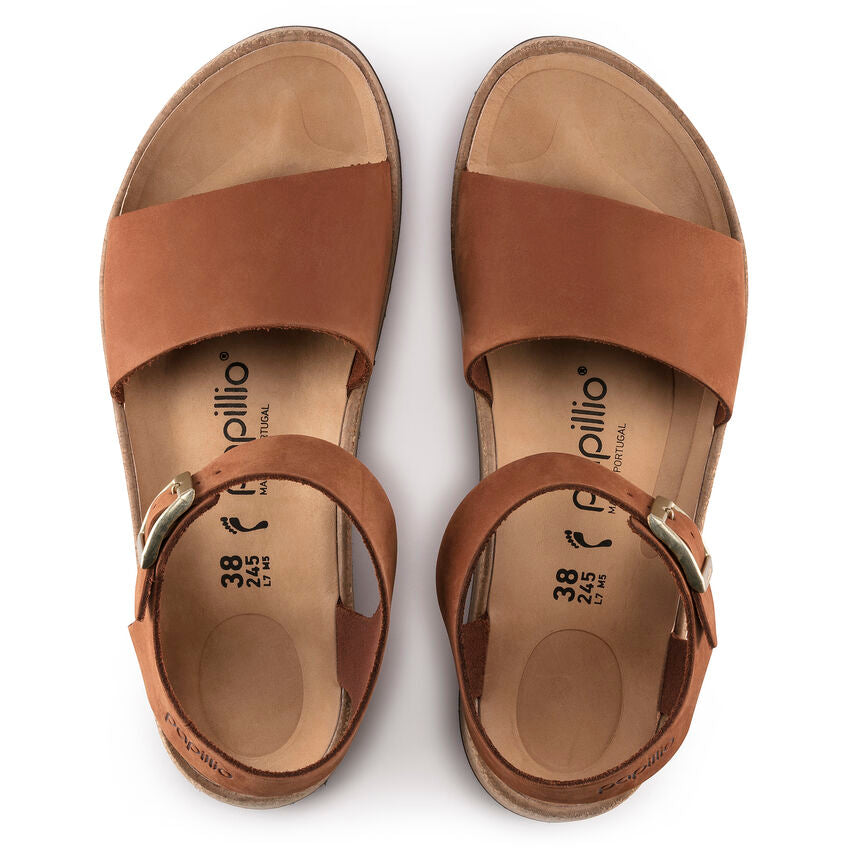 Glenda Pecan Nubuck Sandal CLOSEOUTS