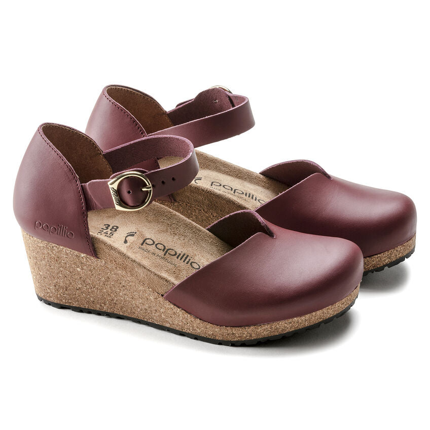 Mary Cork Wedge in Wine