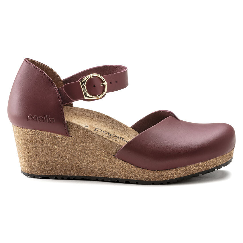 Mary Cork Wedge in Wine