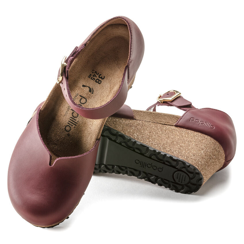 Mary Cork Wedge in Wine