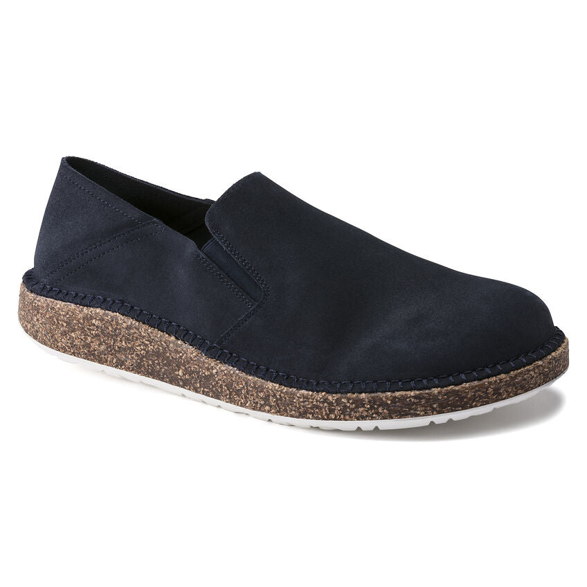 Callan Suede Leather Slip On in Navy