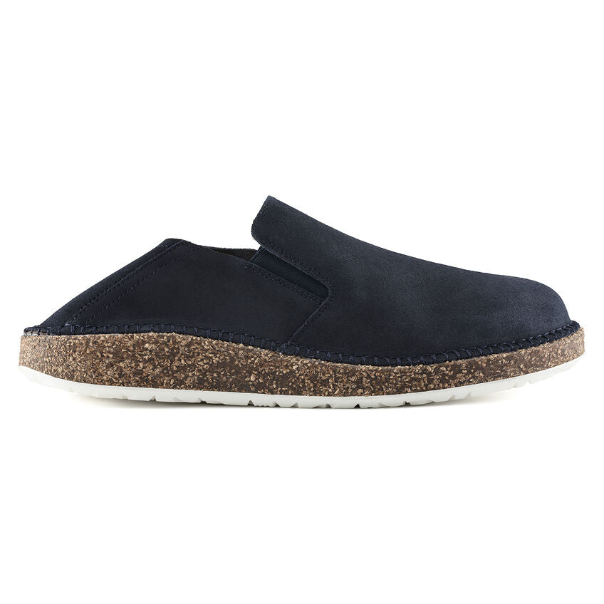 Callan Suede Leather Slip On in Navy