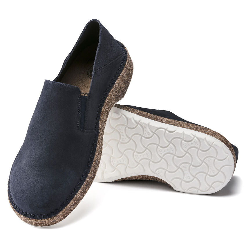 Callan Suede Leather Slip On in Navy