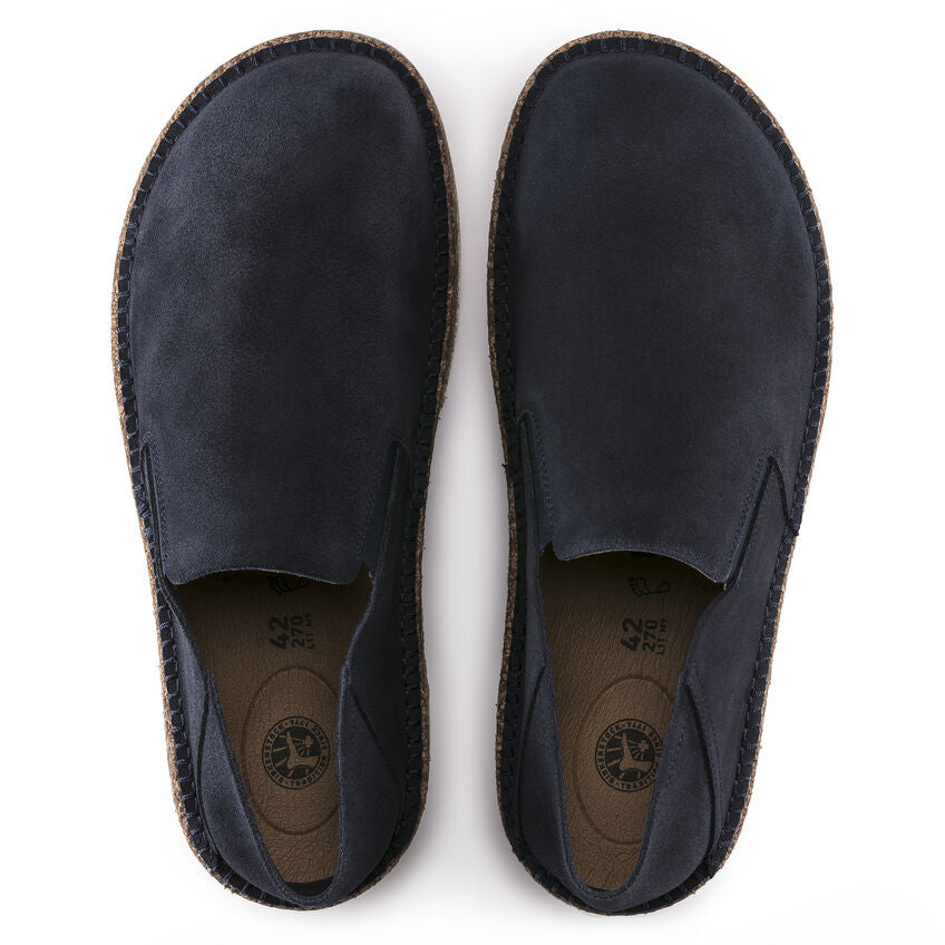 Callan Suede Leather Slip On in Navy