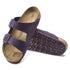 Arizona Soft Footbed Sandal in Wine Suede