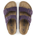 Arizona Soft Footbed Sandal in Wine Suede