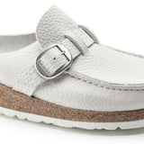 Buckley Unlined Moc-Toe Clog in White