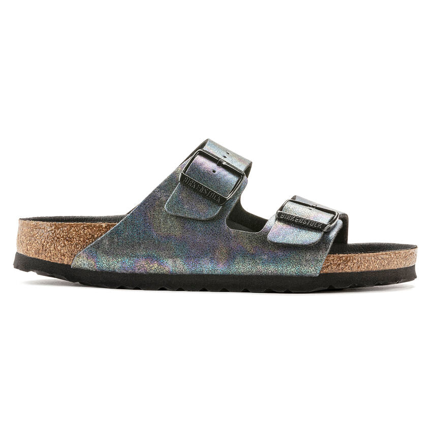 Arizona Vegan Textile Sandal in Iridescent Black CLOSEOUTS