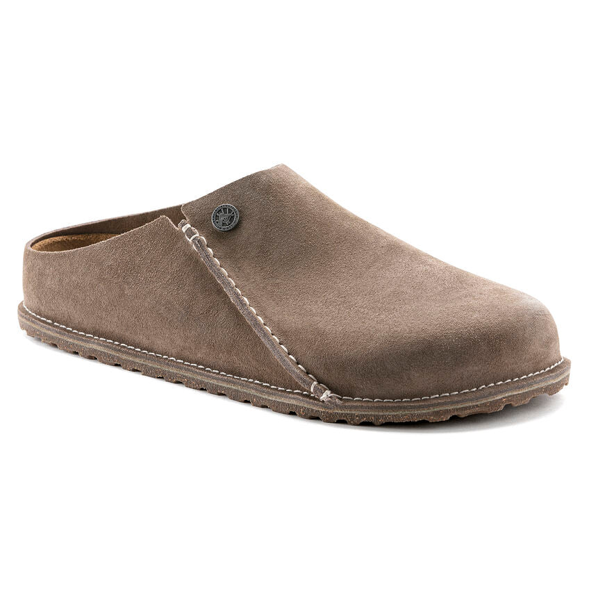 Zermatt Suede Mule Slipper in Gray Taupe CLOSEOUTS