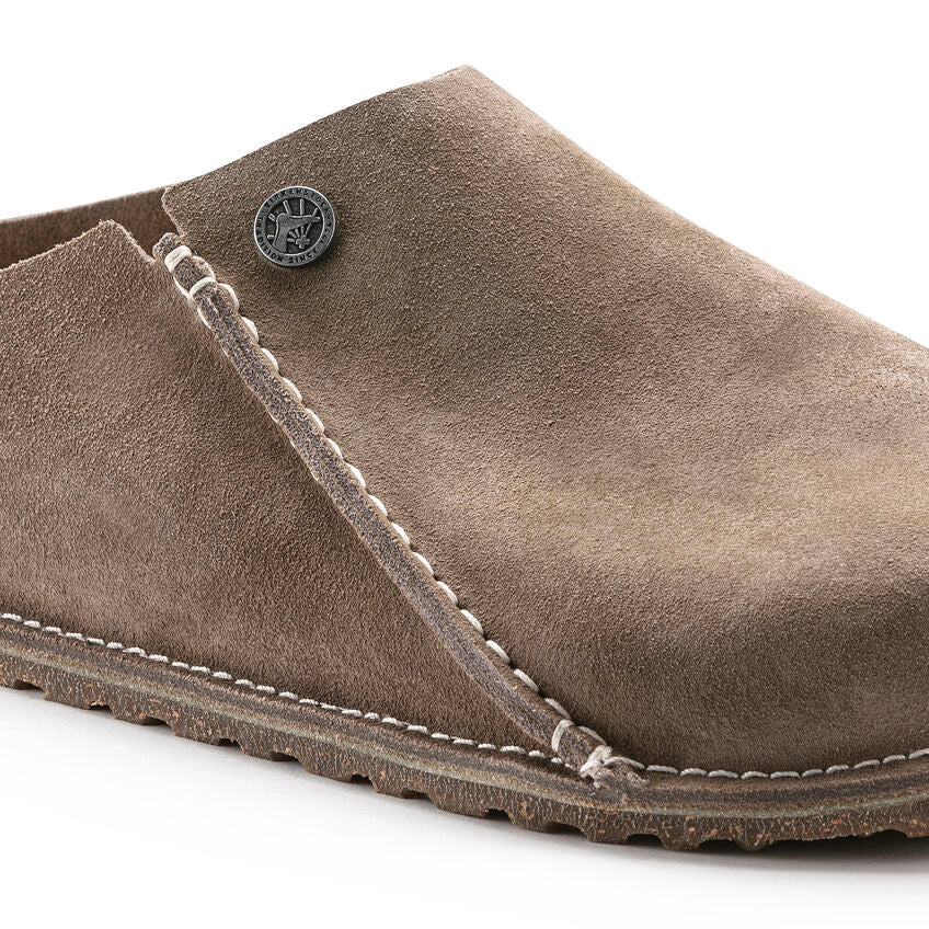 Zermatt Suede Mule Slipper in Gray Taupe CLOSEOUTS