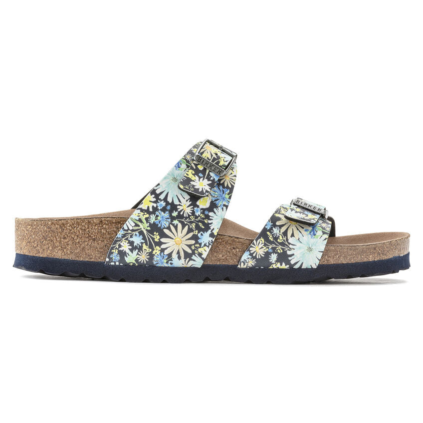 Sydney Vegan Sandal in Floral Blue CLOSEOUTS