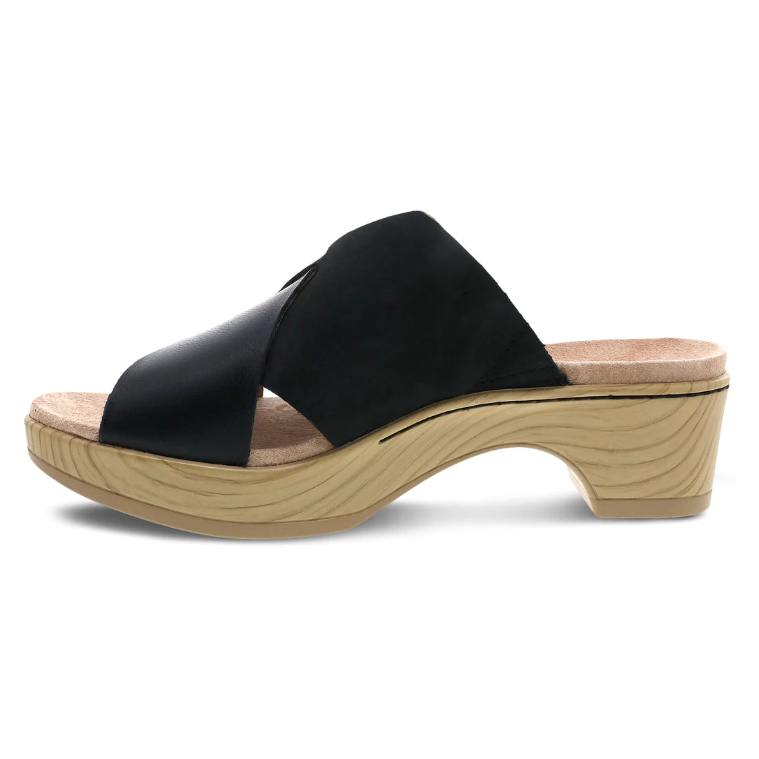 Miri Platform Slide Sandal in Black