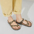 Mayari Strappy Sandal in Oiled Leather Olive