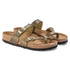 Mayari Strappy Sandal in Oiled Leather Olive