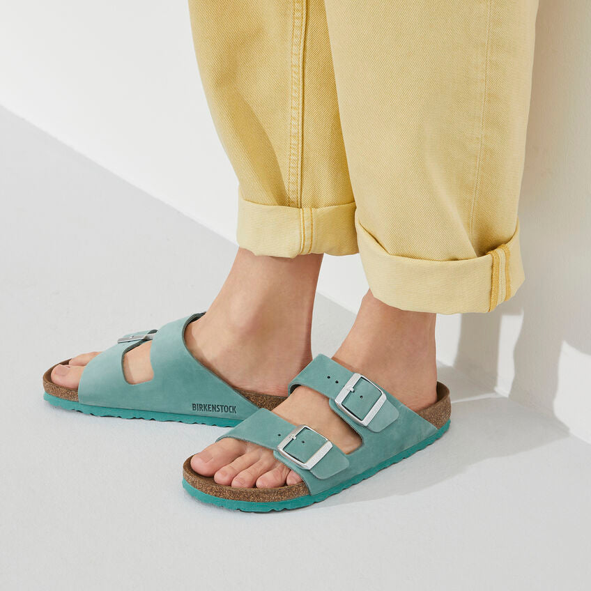 Arizona Soft Footbed Sandal in Beryl