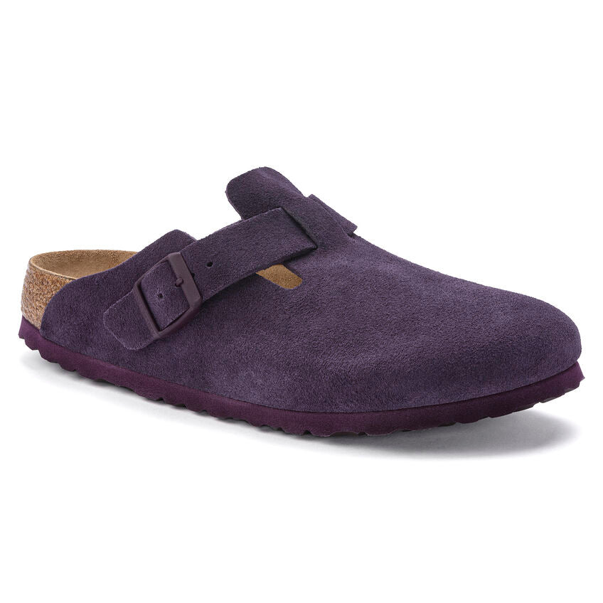 Boston Buckle Soft Footbed Mule in Wine CLOSEOUTS