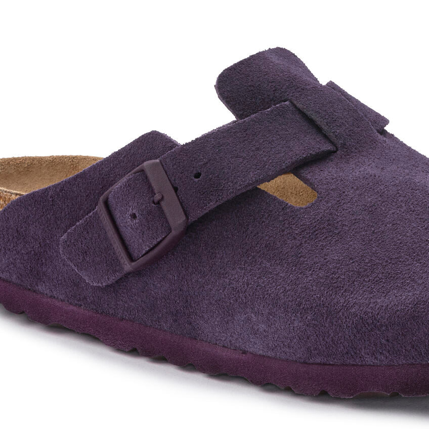 Boston Buckle Soft Footbed Mule in Wine CLOSEOUTS