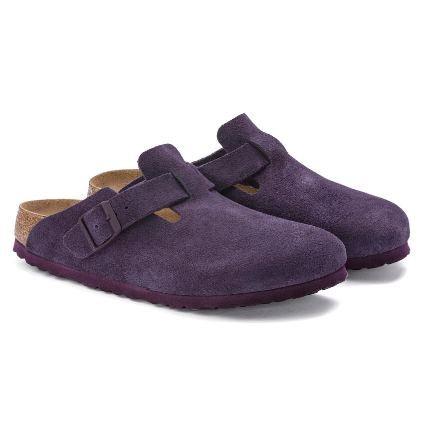 Boston Buckle Soft Footbed Mule in Wine CLOSEOUTS