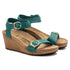 Soley Wedge Sandal in Lake Green