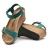 Soley Wedge Sandal in Lake Green