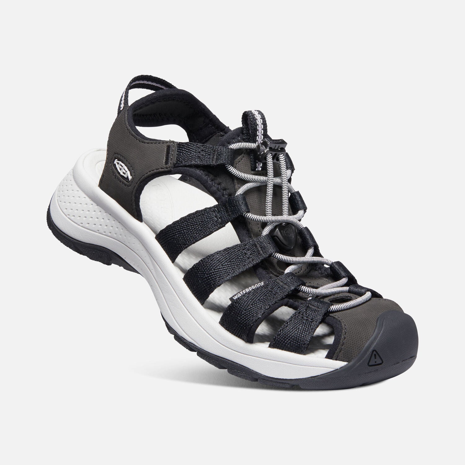 Astoria West Fisherwoman Sandal in Black/Grey CLOSEOUTS