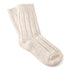 Birkenstock Cotton Twist Crew Socks in Off White