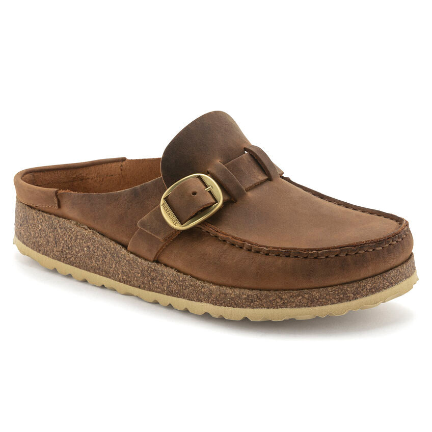 Buckley Unlined Moc-Toe Clog in Cognac