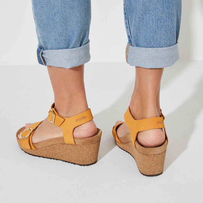 Soley Wedge Sandal in Apricot