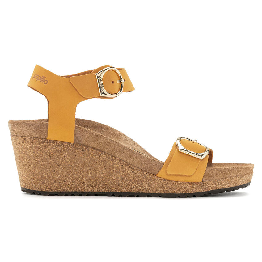 Soley Wedge Sandal in Apricot