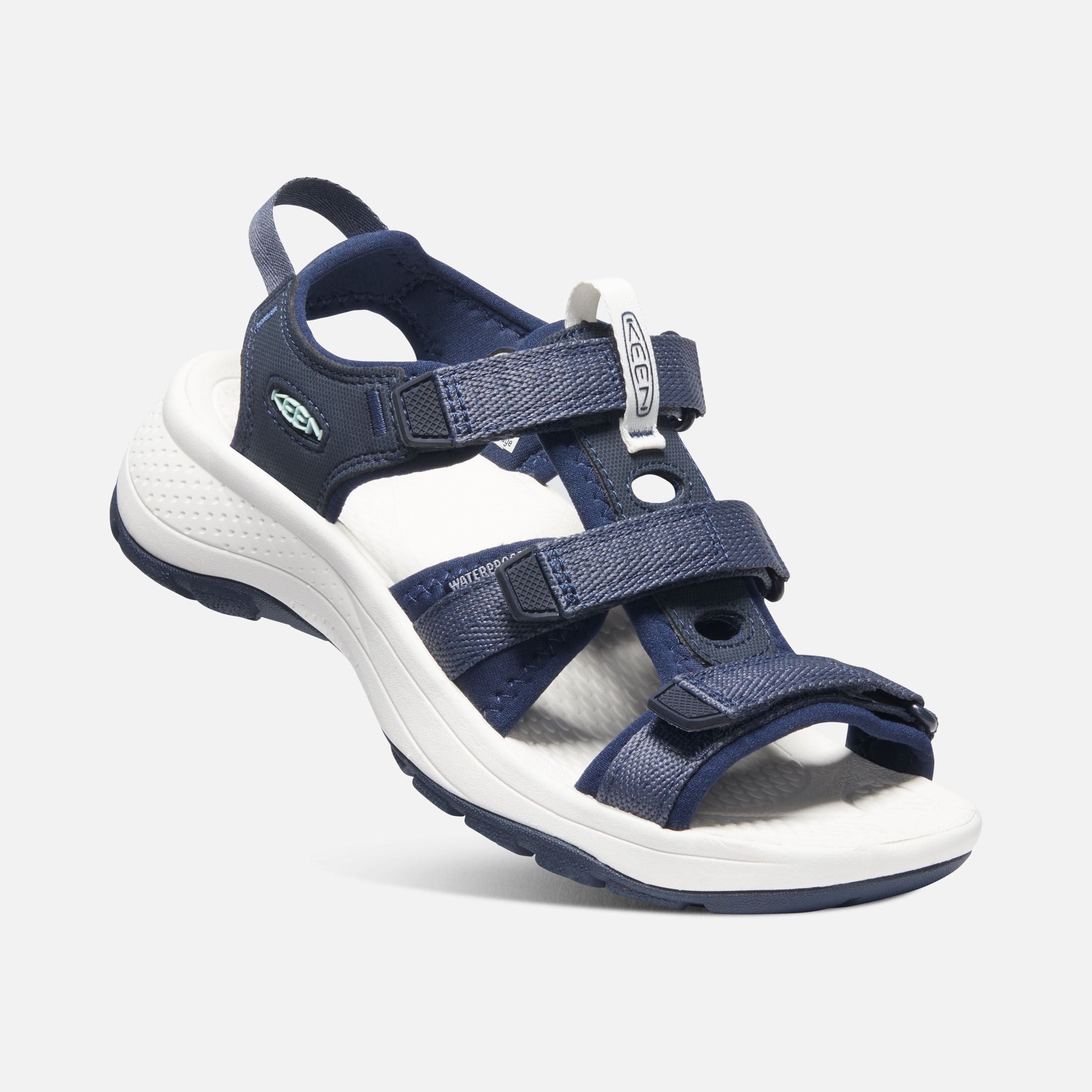 Astoria West Groovy Walking Sandal in Blue Night