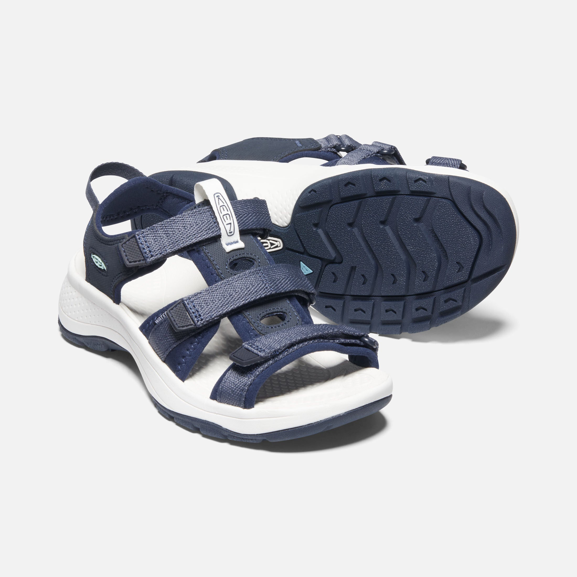 Astoria West Groovy Walking Sandal in Blue Night