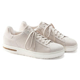 Bend Low Embossed Suede Panel Sneaker in Antique White