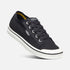 Elsa Canvas Retro Sneaker in Black and Star White CLOSEOUTS