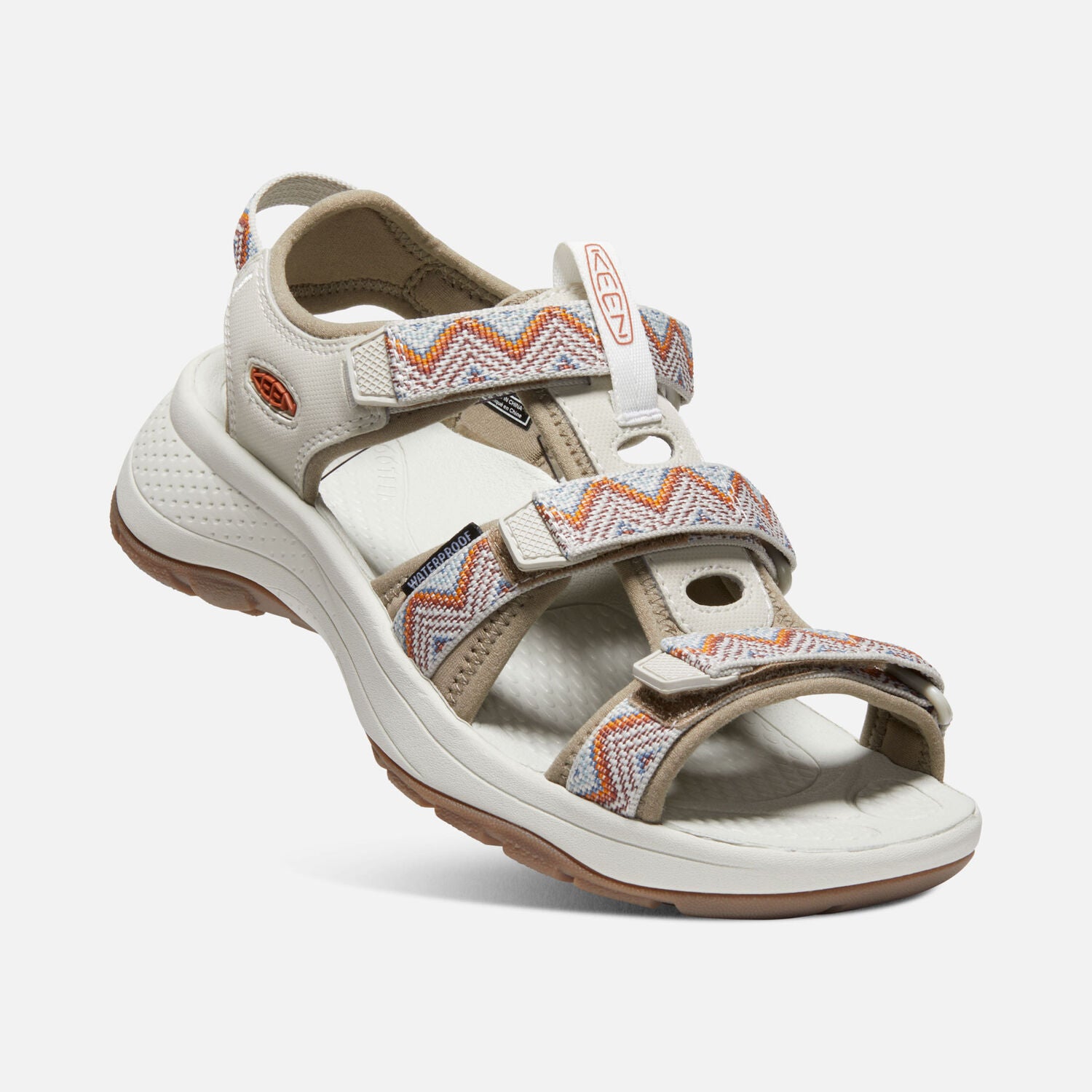 Astoria West Groovy Walking Sandal in Chevron