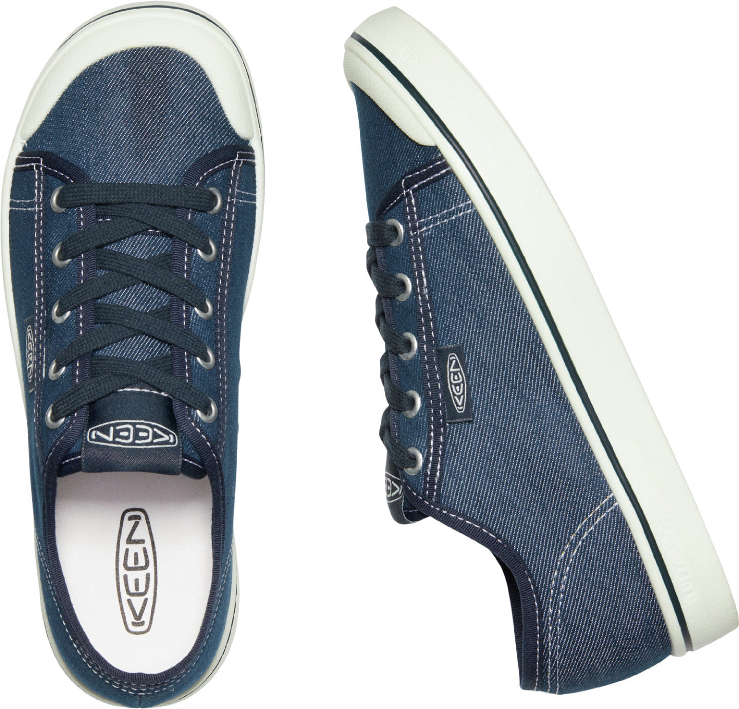 Elsa Washable Canvas Sneaker in Navy/Brilliant White CLOSEOUTS