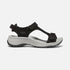 Astoria West T-Strap Sandal in Black Leather CLOSEOUTS