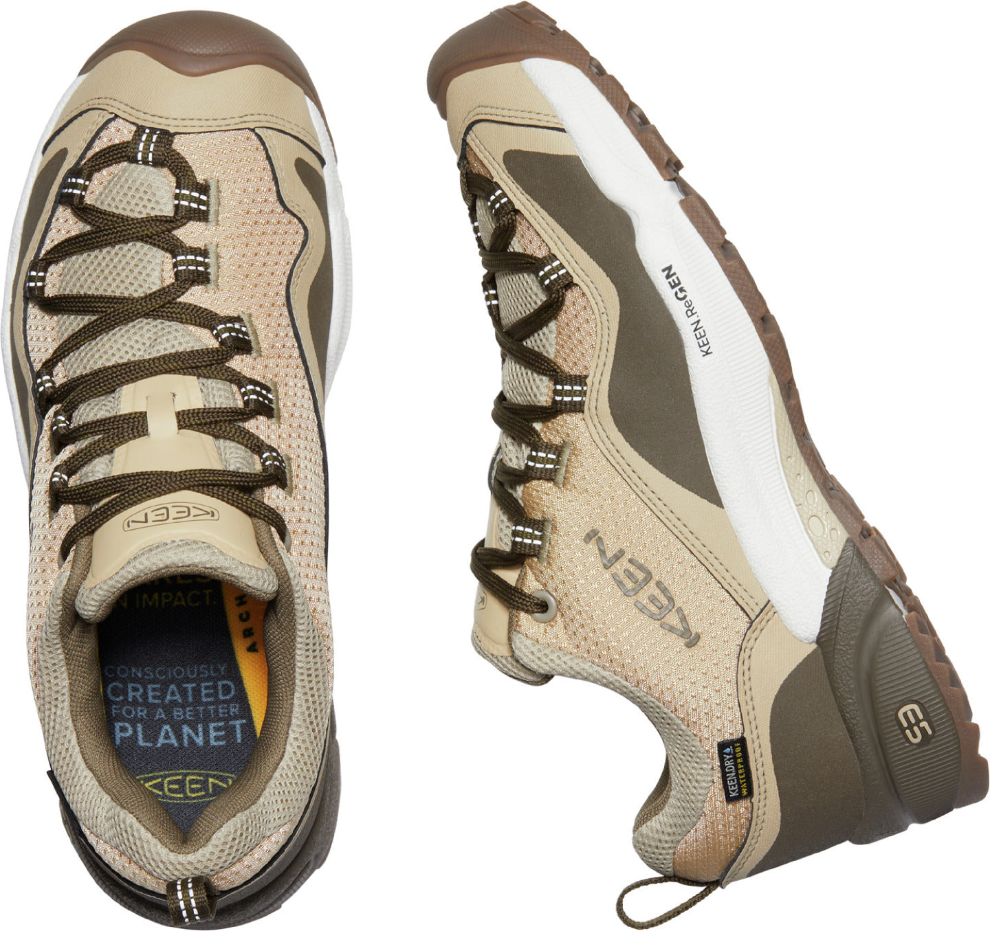 Women's Wasatch Waterproof Trekker in Safari/Timberwolf CLOSEOUTS