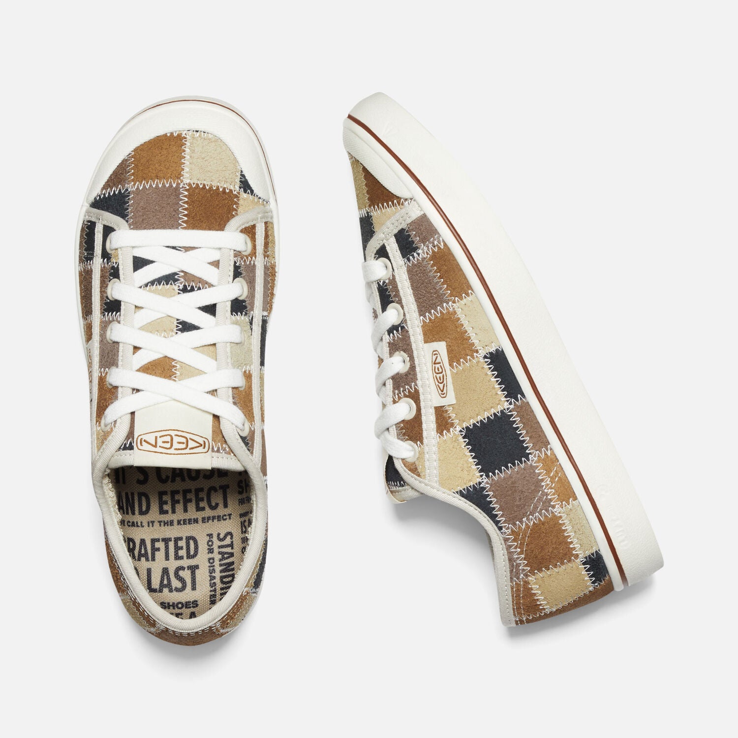 Elsa Harvest Leather Sneaker in Patchwork CLOSEOUTS